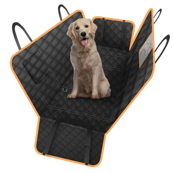 Waterproof Black Universal Polyester Padded Hammock Rear Back Seat Mat Pet Dog Car Seat Cover For Car