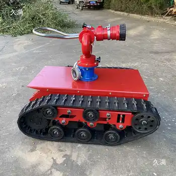 Track Chassis Assembly Electric Remote Control All-terrain Fire-fighting Robot High-pressure Water Cannon Chassis Robot Ceiling