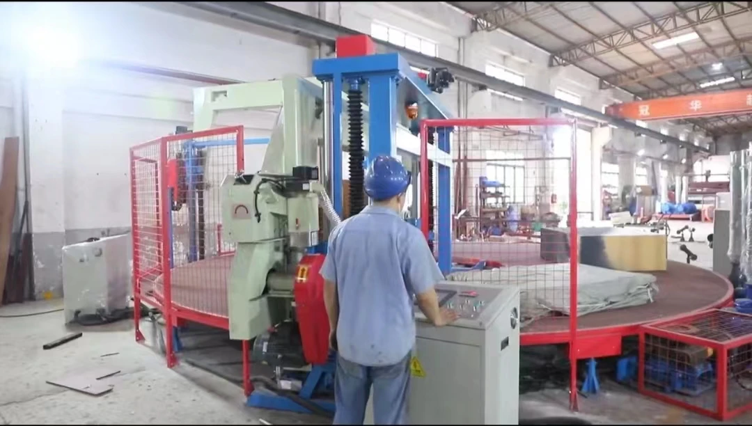 Dual Mainframe Carousel Splitting Foam Cutting Machine