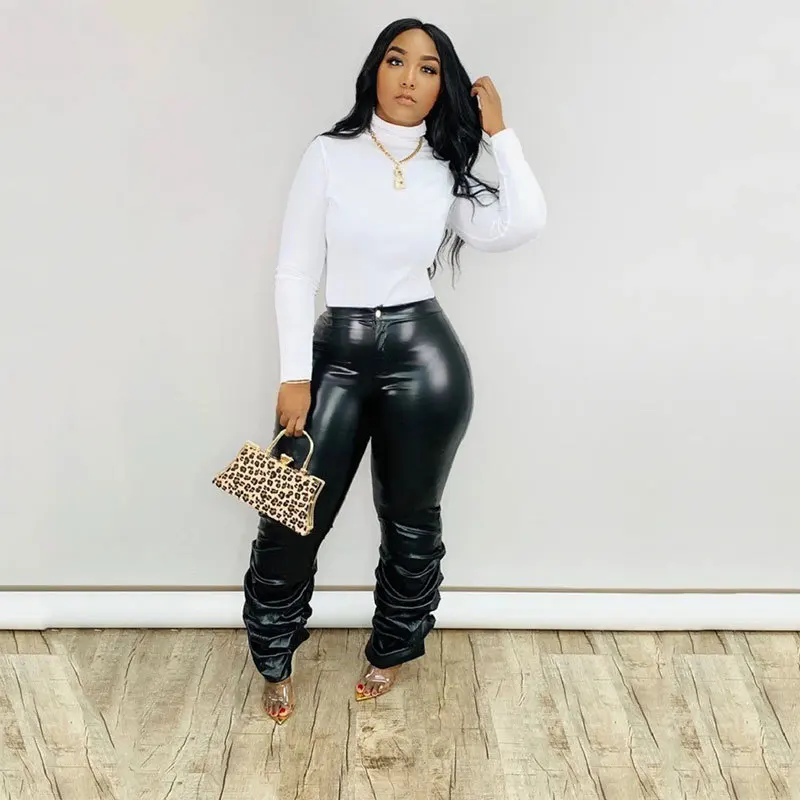 Oversized Slim Leggings Women High 