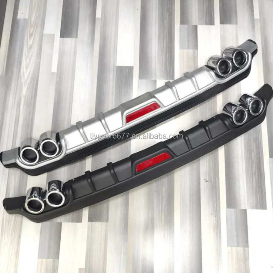 product tiypeor universal rear bumper lip spoiler diffuser splitter shark fin style protector-7