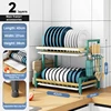 Conjunto completo de 2 capas verde+oro