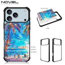 Full Edge Sublimation Phone Case Four-corner Anti-falling Blank Cases 2D TPU Cover for iPhone 17, Ip17 Pro, Ip16, Ip15, Ip14