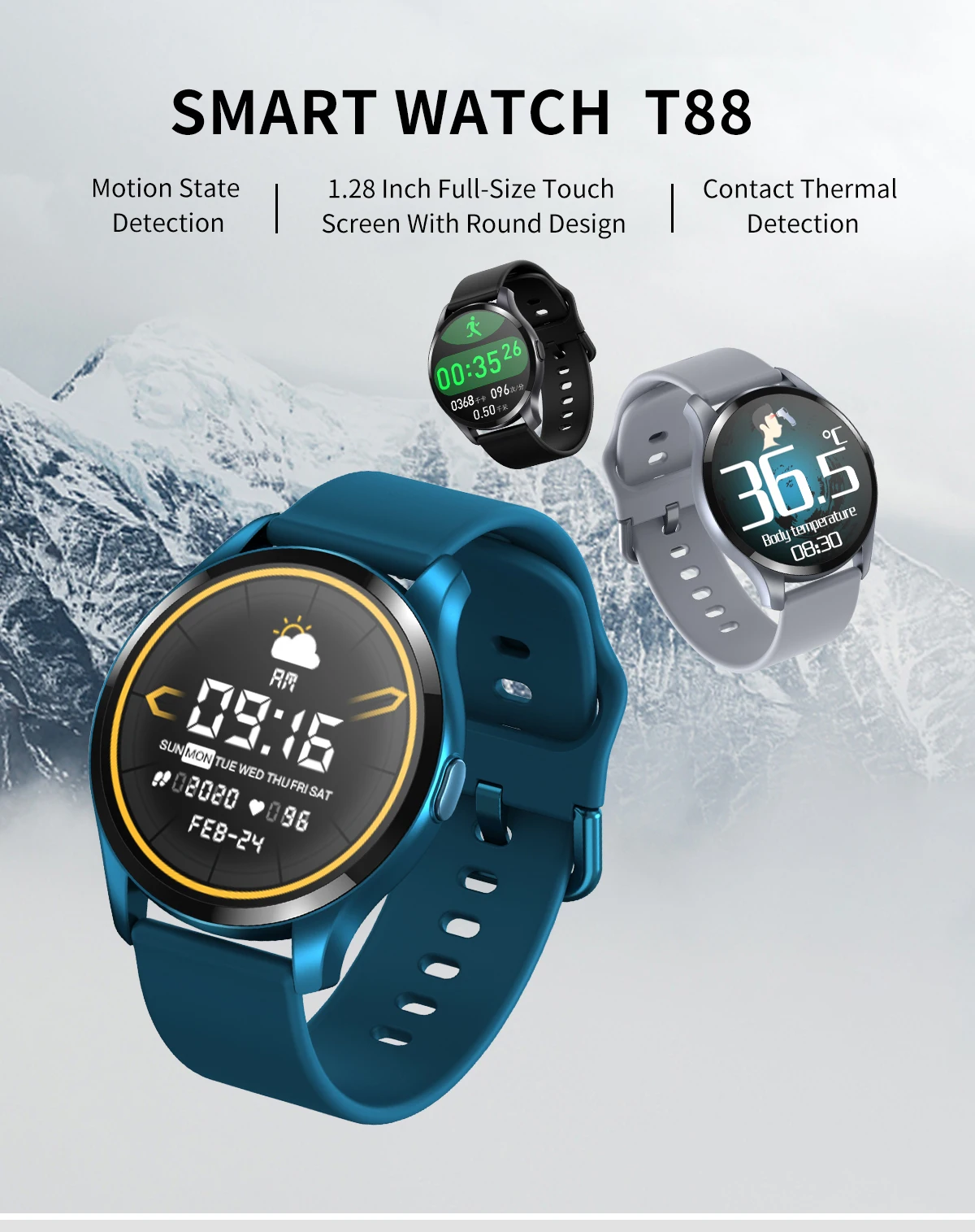 スマートウォッチtスマートウォッチカスタム壁紙スポーツ時計体温回転ボタン Buy A1スマートウォッチ価格 技術スマートウォッチ スマート腕時計子供 Product On Alibaba Com