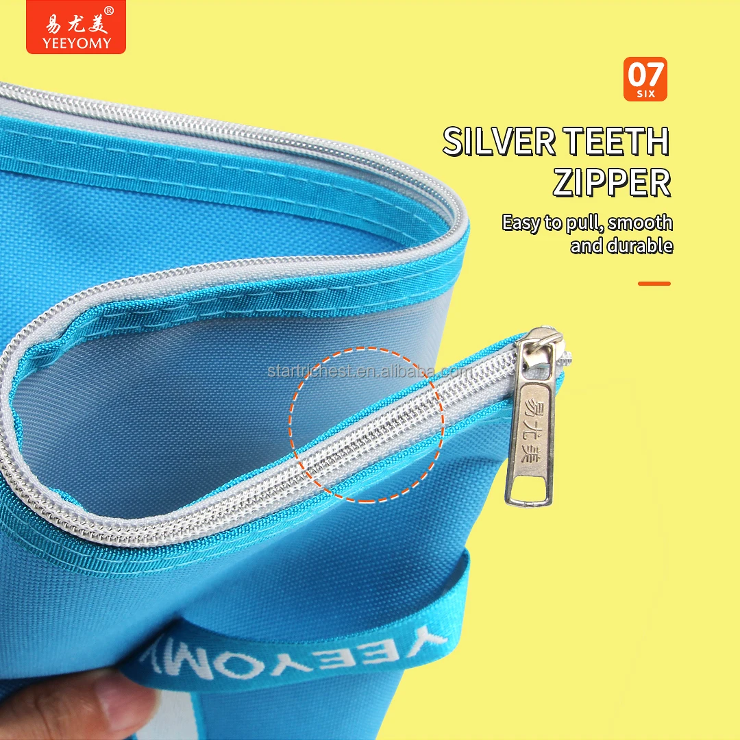 Custom Nylon Mesh Zipper Pouch File Folders Clearly Visible A4 Document