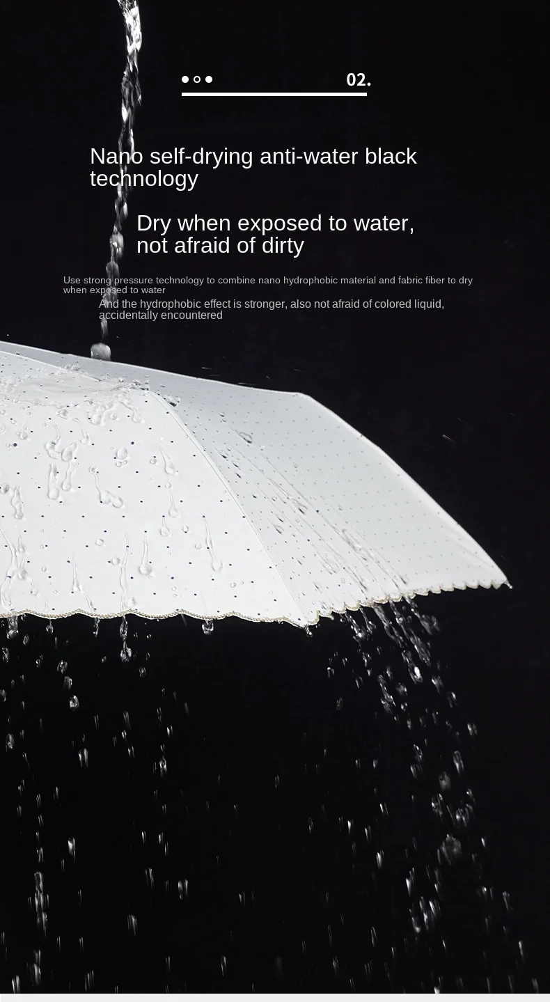 Parasol Polka dots uv umbrella Japanese mini fold sun rain umbrella with golden hook handle
