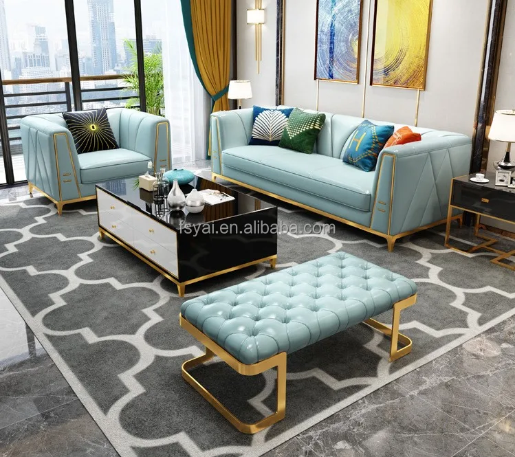 2020 leather sofa set living room furniture modern living room sofa luxury modeling big sectional sofa living room