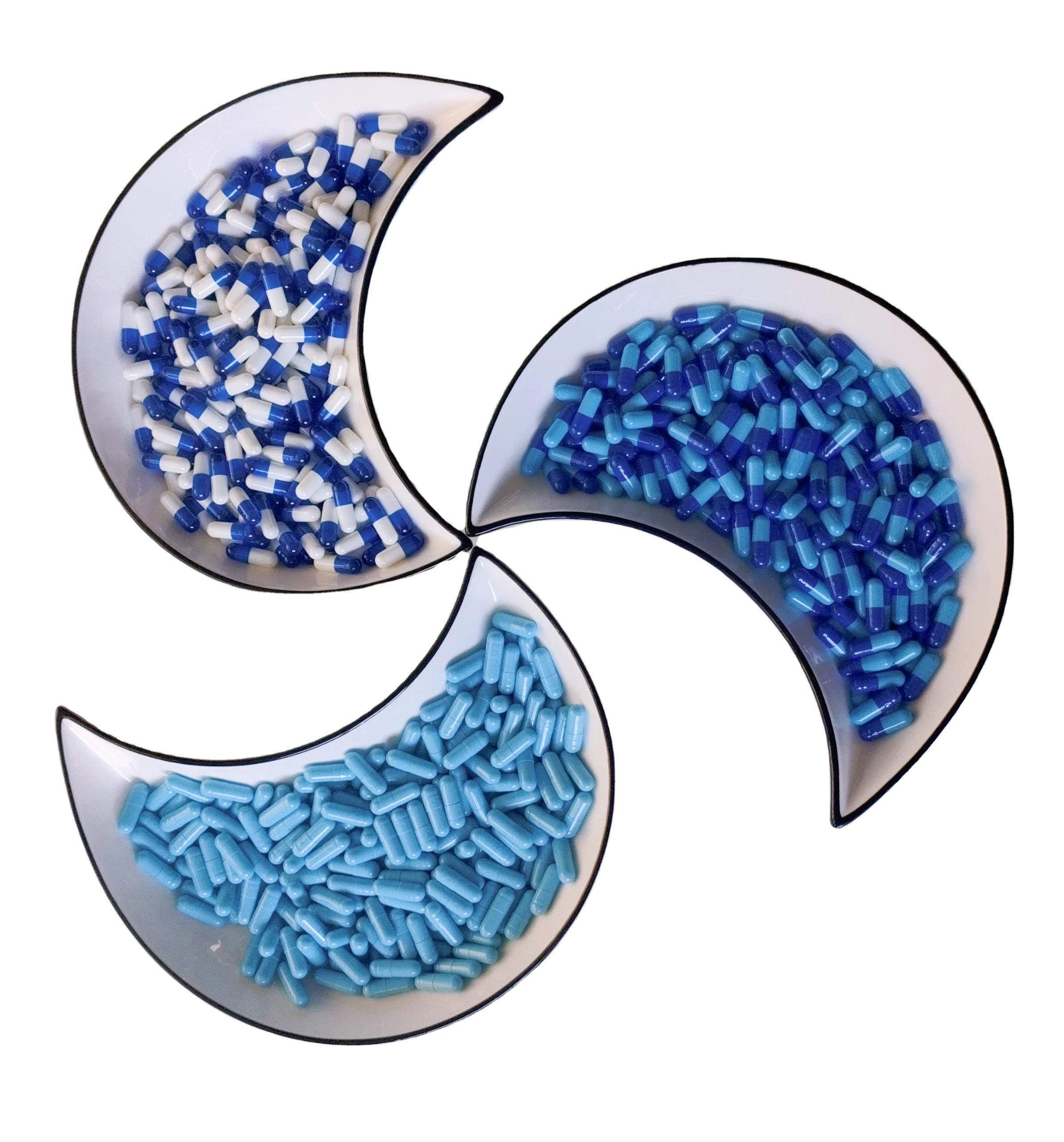 Пустая желатиновая Фармацевтическая Капсула для соединения желатина AB color, Размер 0