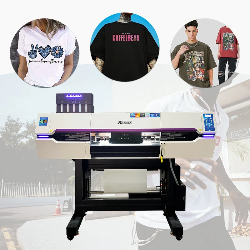 New Design 60cm Print Size I3200 Pigment Ink Dtf Inkjet Printer 5 Heads Clothing Pattern Dtf Printer