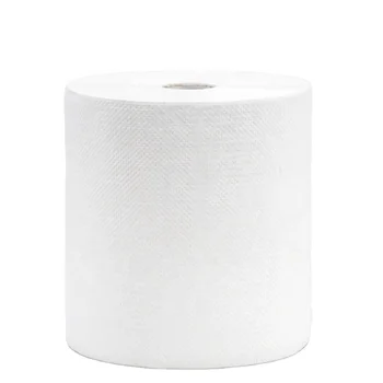 Wholesale 1400G Per Roll Customized Good Hand Towel Roll 1Ply Paper Mixed Pulp Hand Towel Rolls