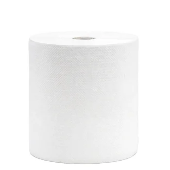 Wholesale 1400G Per Roll Customized Good Handwound Roll Towel 1Ply Paper Mixed Pulp Hand Towel Rolls