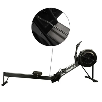 Factory direct sale high quality gym equipment concept rower machine with monitor parts