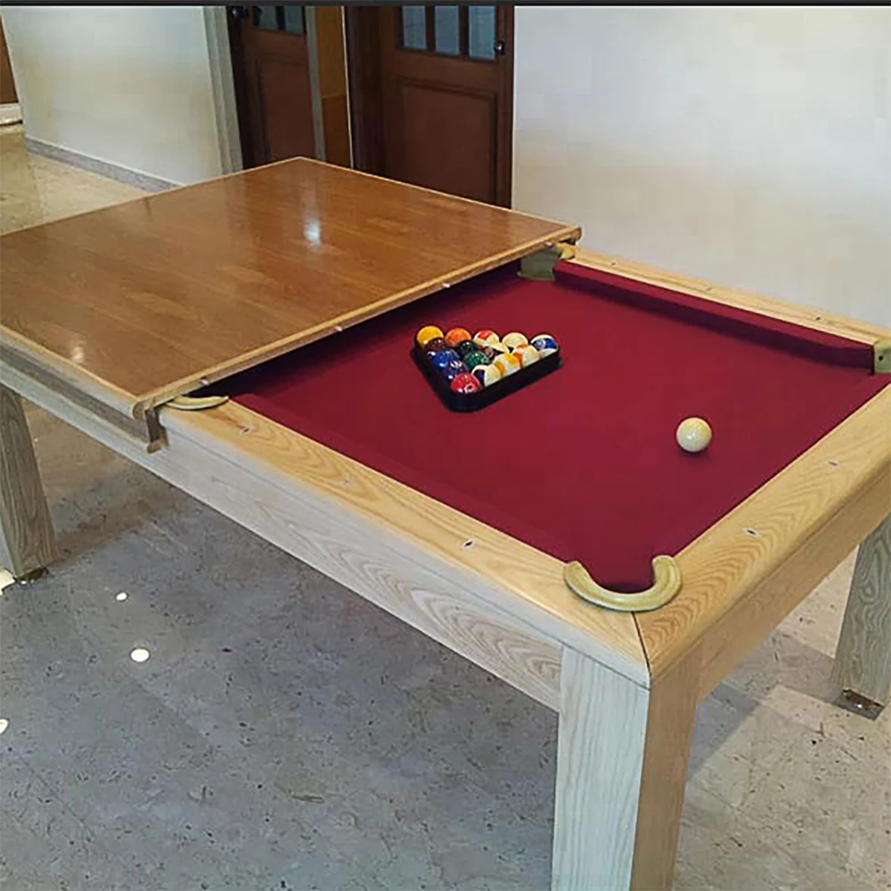 Mesa De Billar Pool Dining Table Of Multi Use Solid Wood Dining Room