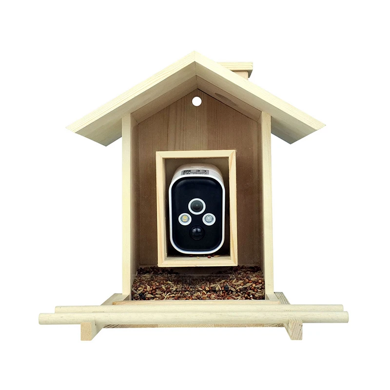 Smart Bird Feeder 4MP Wireless Battery Waterproof Outdoor Solar Camera