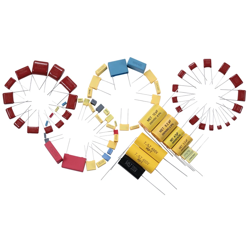 Cl20(mkt) Axial Lead 2.2uf Capacitor Film Capacitor2.2uf 225j 250v Capacitors Mpp Cl20 805j 100v