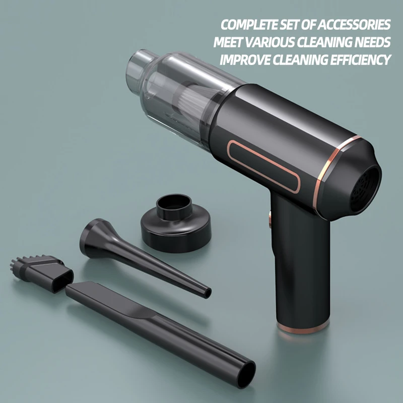 PCMOS DC7.4V Large Capacity 11000Pa Mini Portable Car Vacuum Cleaner Cordless Wireless Handheld Made of ABS Material - view 5