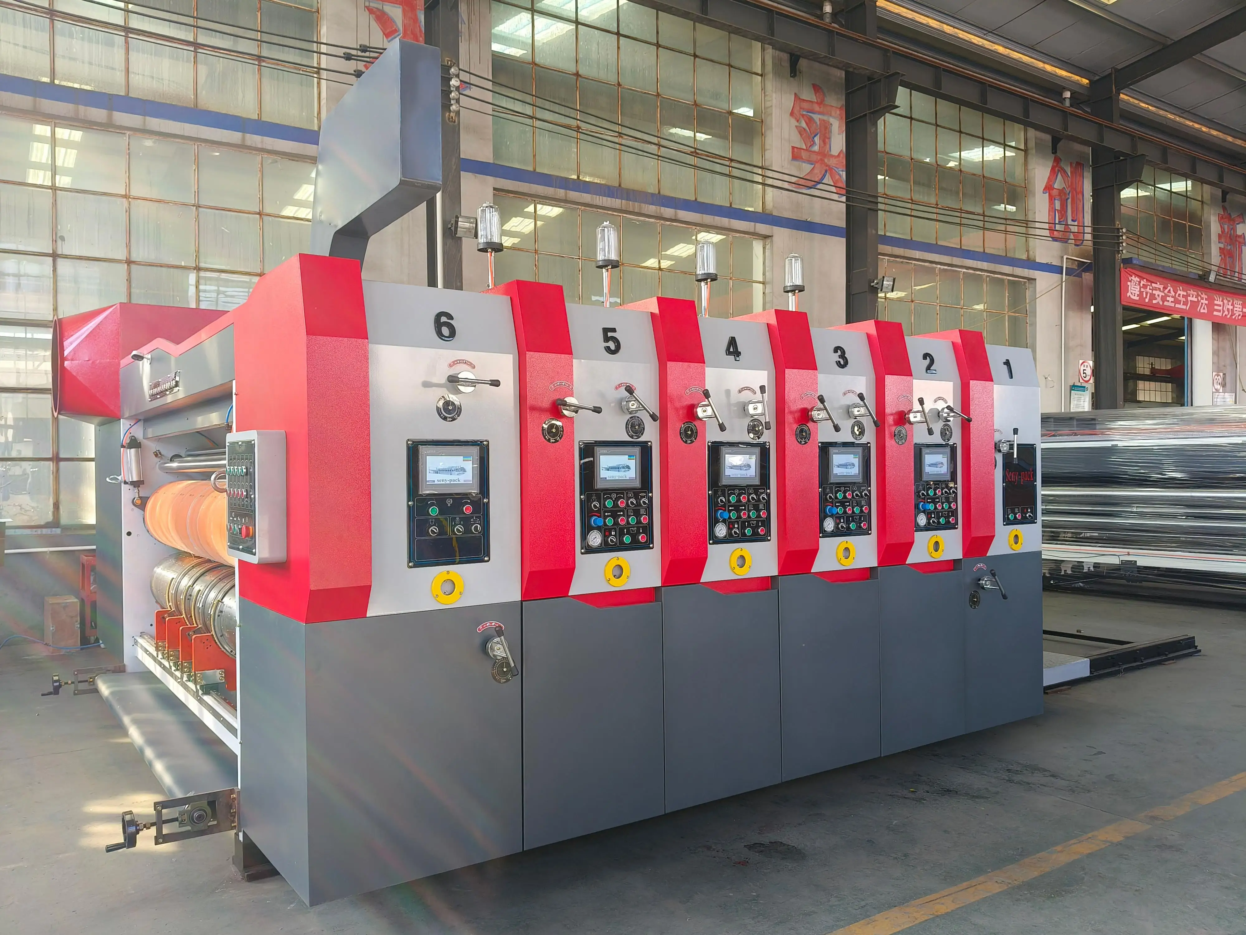 Carton box Making Automatic Flexo Folder Gluer Corrugated Cardboard Printing Rotary die Cutting Slotting Machine