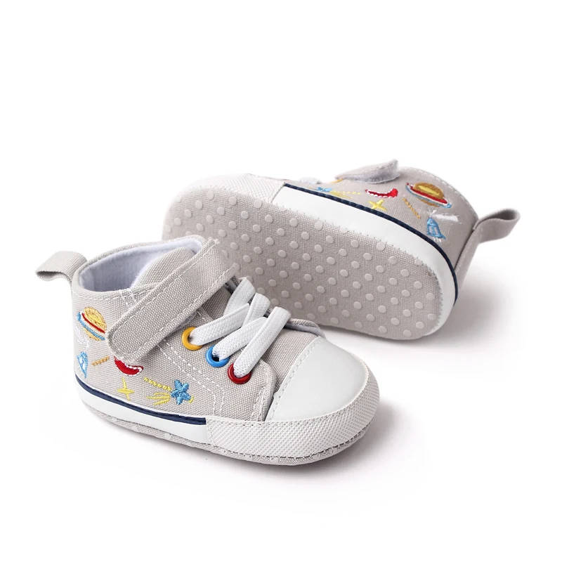 Directly Factory Wholesale Canvas Baby Toddler Infant Sneakers Shoes Newborn Baby Shoes for Boys factory
