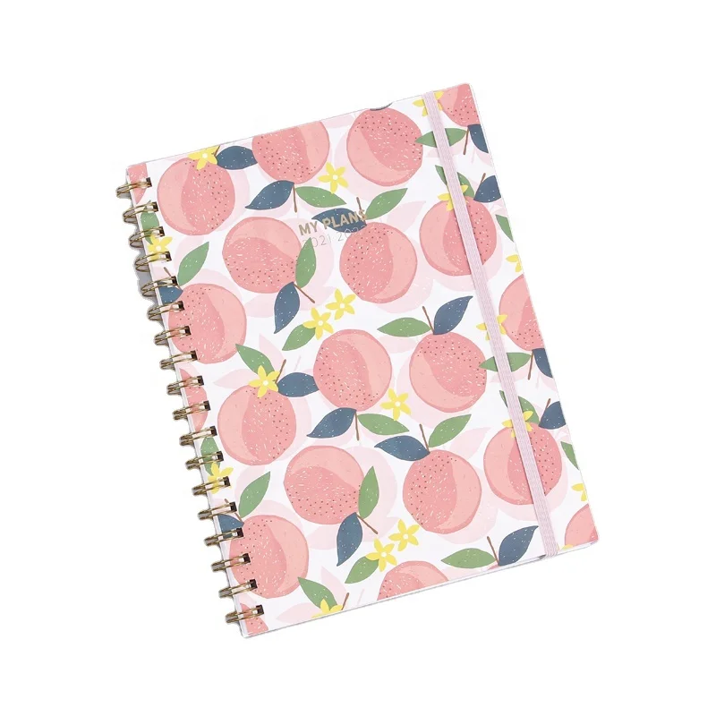2024 персиковая катушка для ноутбука прекрасный удобный спиральный план для ноутбука