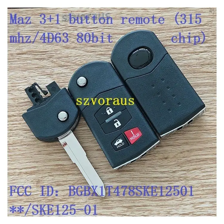 Wholesale High Quality 4 Button Keyless Remote Flip Key Fob (315