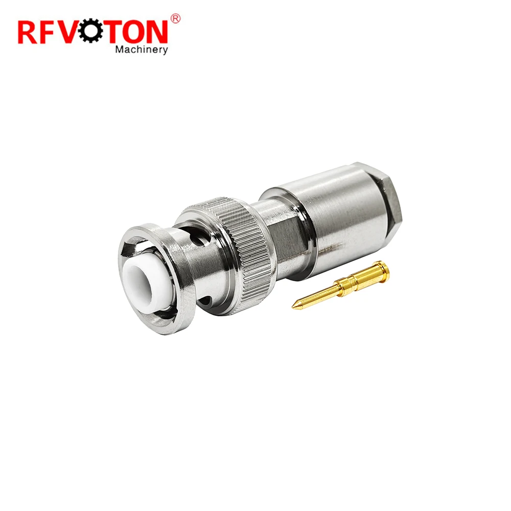 Vysoce kvalitní tovární zástrčka MHV3000V BNC mužská se svorkovým šroubem pro kabel RG59 Rg59 RF koaxiální kabel koaxiální konektor konektory