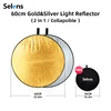 840998 - Round - No handle - 60cm - Gold + Silver