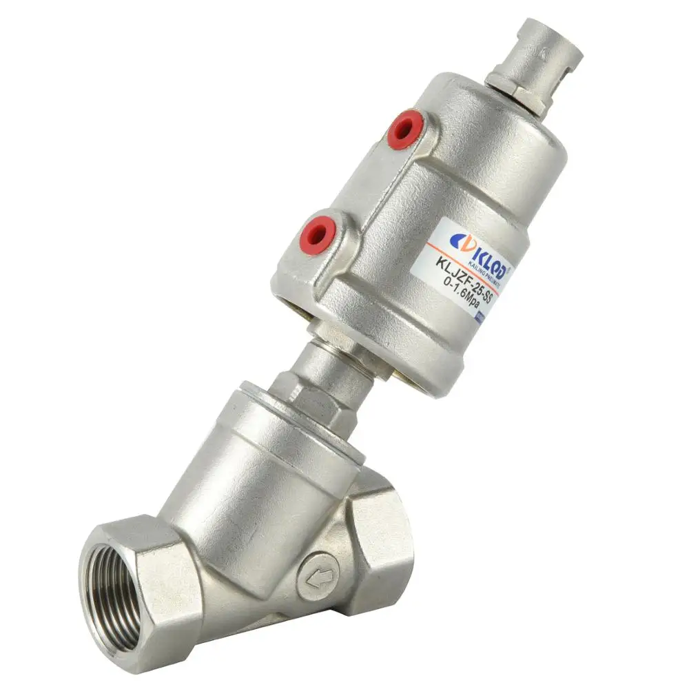 KLJZF 25 SS of Ningbo Kailing Stainless Steel Piston Type Medium Angle Seat Valve Series