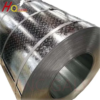 galvanized checkered steel  coil, checkered steel plate, ms chequered plate size