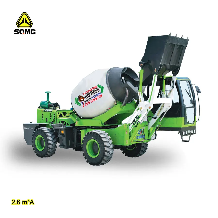 Small Portable 2 Cubic Meter Diesel Self Loading Concrete Mixers Prices For Sale Concrete Mixer Truck