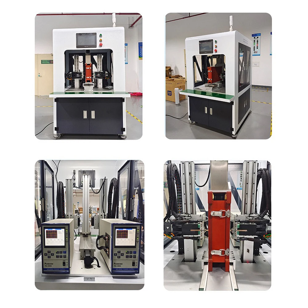 Lithium battery High Precision Double-Side Automatic Spot Welding machine cylinder cell welding welder 3600 pcs per hour