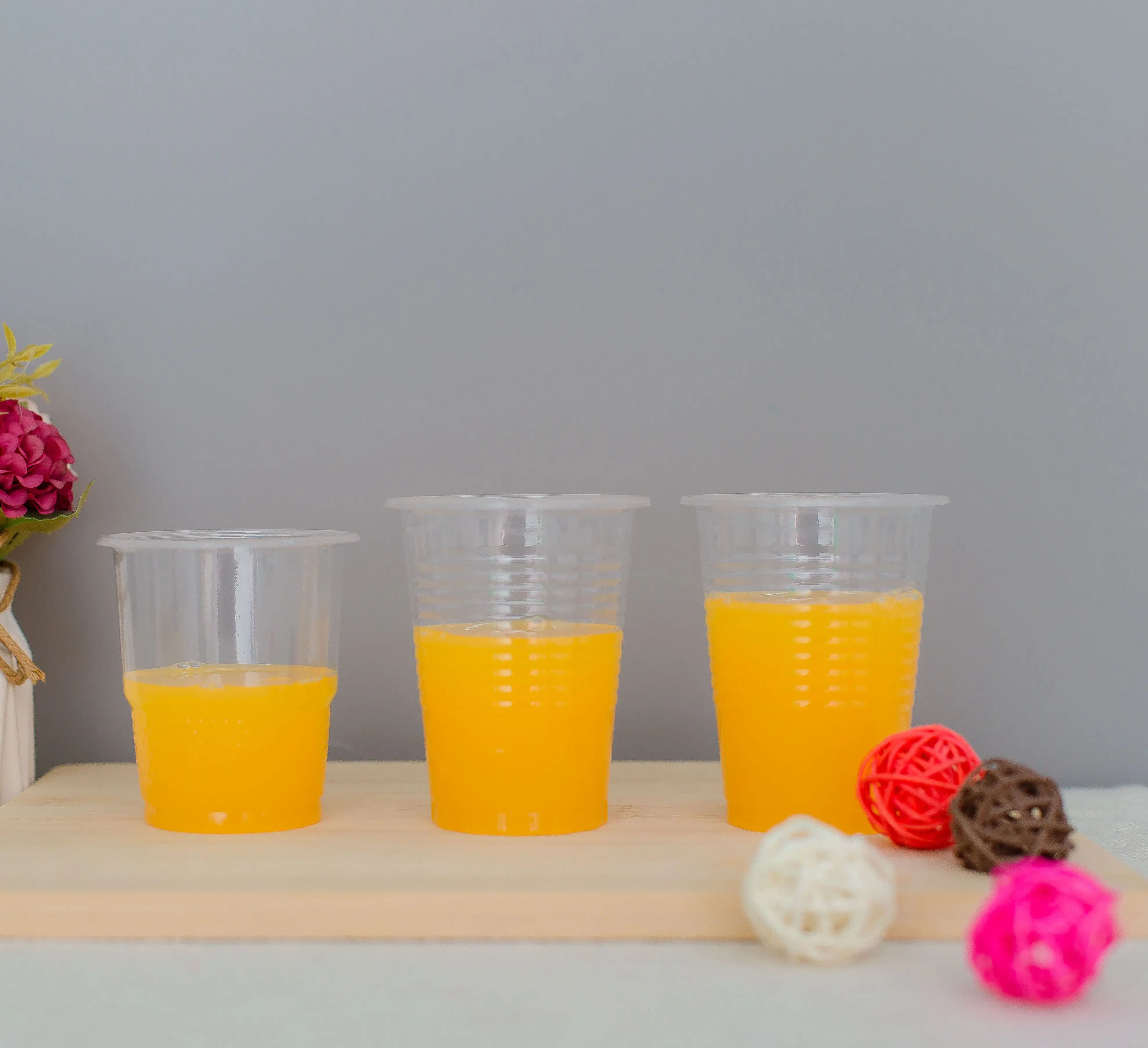 Disposable 170ml Clear Plastic Cups - Eco-Friendly & Durable
