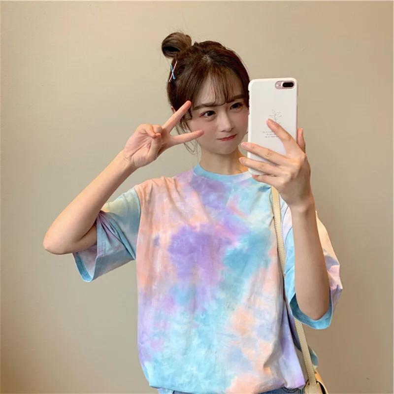 tie and dye t shirt for women