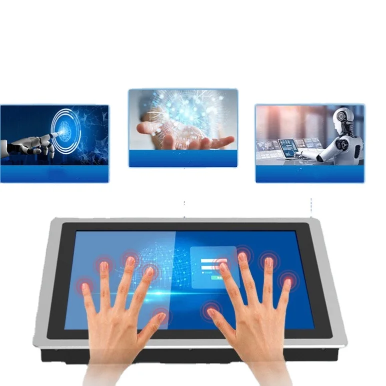 8 Inch Touch Monitor Monoblock Desktop Wall Hung Embedded Screen USB ...