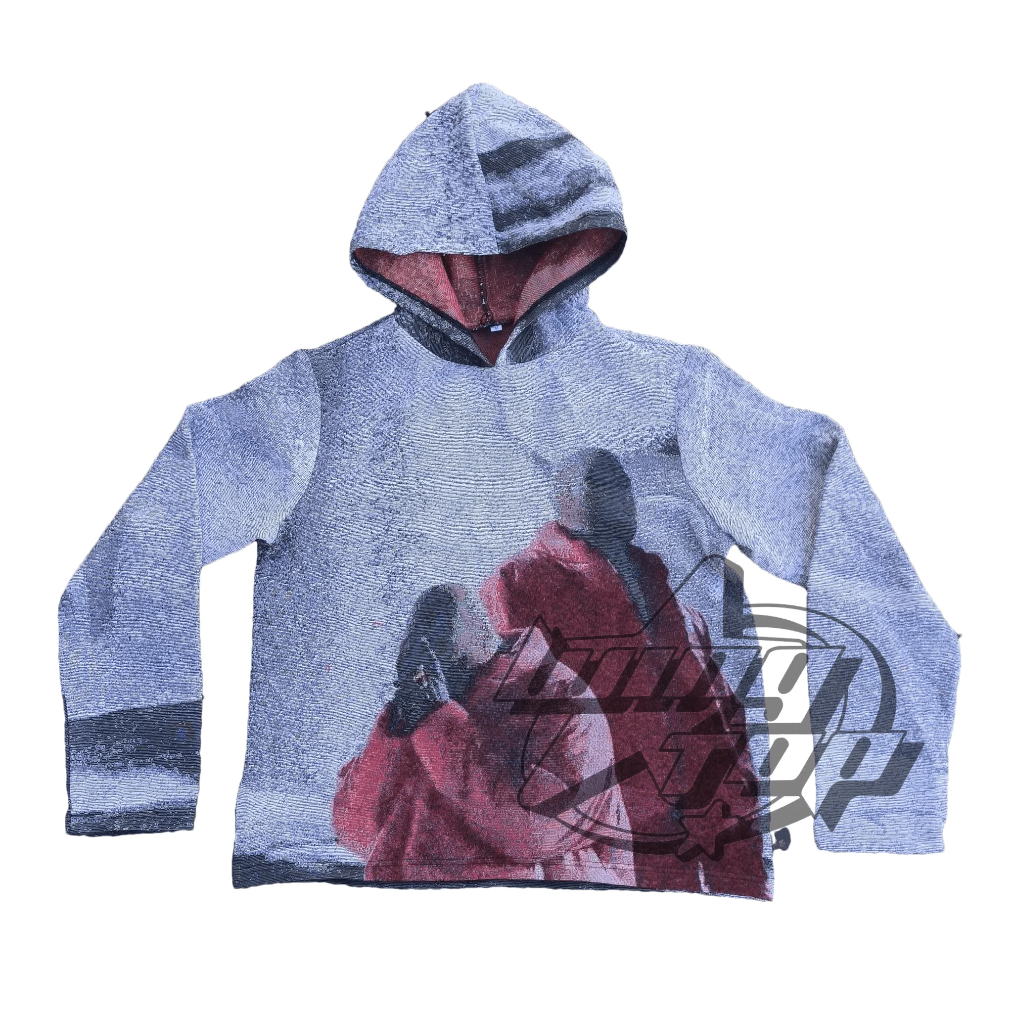 Custom Printed Akatsuki Jacquard Tapestry Hoodie New Design Anime Fashion  Sweater for Spring Season