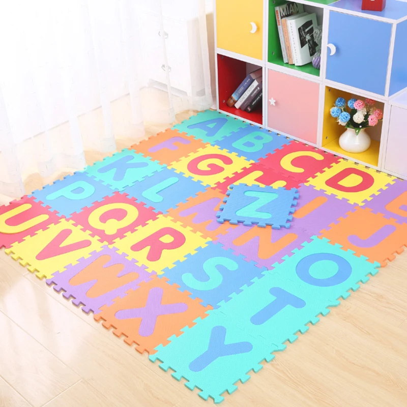 
Оптовая продажа, детские коврики-пазлы из вспененного этилвинилацетата, 30x30, напольный коврик для упражнений в спортзале с алфавитом, детский коврик для ползания 