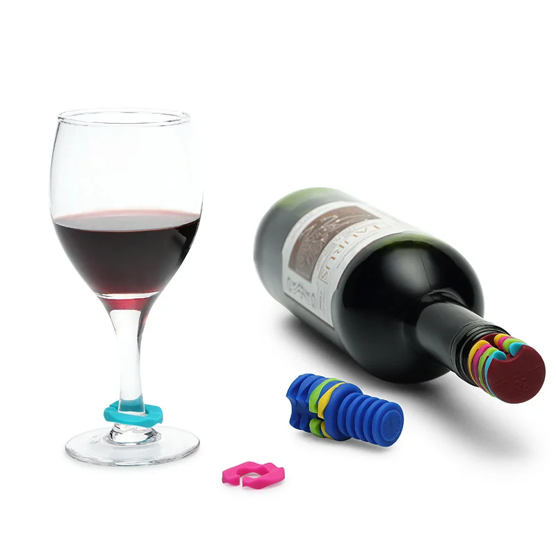 Custom Wine Bottle Topper Reusable Wine Stopper Silicone Drink Bottle