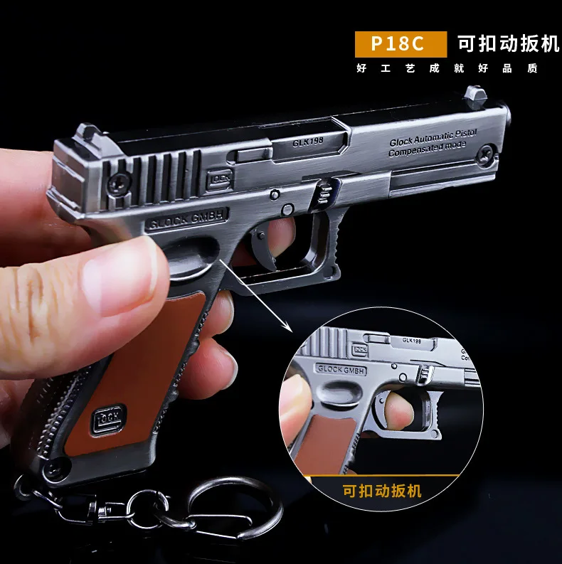 Wholesale M1911 Goat Guns Model 10cm Metal Alloy Empire Gun Model Metal