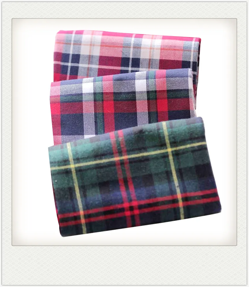 100% cotton woven yarn dyed check man shirt fabric stocks