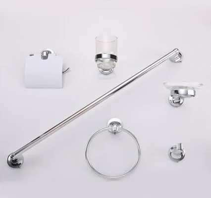 Bathroom Accessories Kit Zinc Alloy 6 Piece Bathroom Set Accessories Set