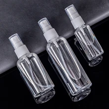 Reusable Sterile PET Plastic Spray Bottle Transparent Fine Mist for Hand Sanitizer Liquid Skin Care Available 30ml 50ml 100ml