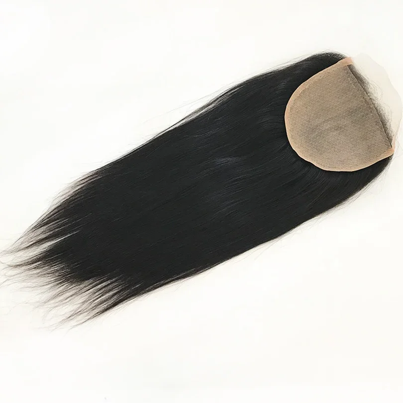 5x5 Silk Base Dantela Inchidere Par uman Remy Culoare naturala_voghion.com