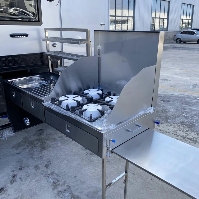 Rv Gas Stove Water Basin Is  Made of Stainless Steel  Multi-burner Gas Stove