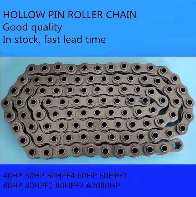 Конвейерная роликовая цепь с полым штифтом 19 05 мм производство Китай 60