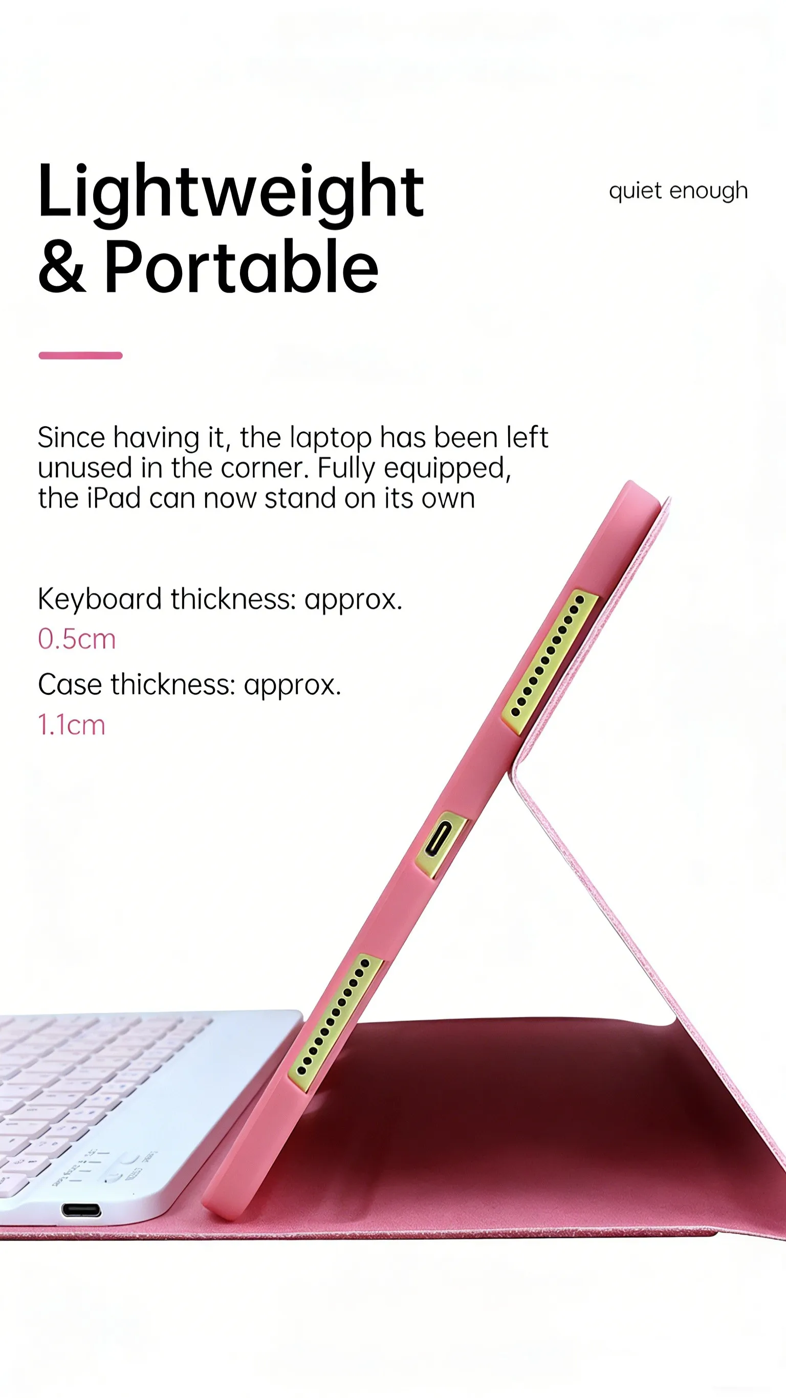 product premium magnetic detachable leather keyboard case for ipad11 a16 109 ultra slim protective cover with multi angle stand-7