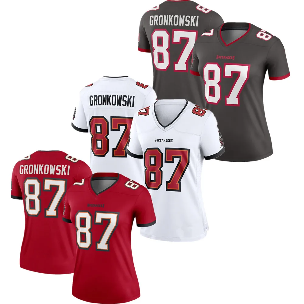 Wholesale Rob Gronkowski Tampa Bay Women's Team Jersey Sexy Fashion Summer  USA Football VP Limited Jersey For Lady Wholesale - Red From m.