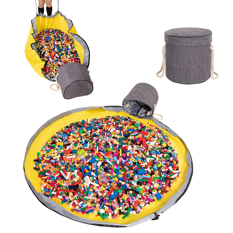 Сумка из ткани Оксфорд для быстрого хранения игрушек, мешок для хранения бытовых игрушек для детей, вместительное хранилище для игрушек