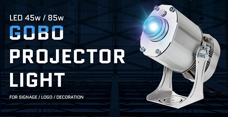 IP65 high power 80w logo gobo projector lights outdoor advertising LED projectors for wall floor