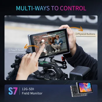 FEELWORLD S7 7" 12G-SDI Camera Monitor Factory Direct Wholesale Supplier 1600nit Touchscreen HDMI2.0 B2B Customizable detail image