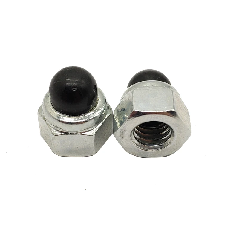 M3 M4 M5 M6 M8 M10 304 Stainless Steel Acorn Cap Domed Hex Nylon Insert Self Lock Nut Nylock Locknuts