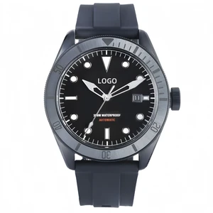 OEM Customized logo Luxury Automatic Watch Black Classic Men's High Quality Stainless Steel Waterproof Mechanical Watches